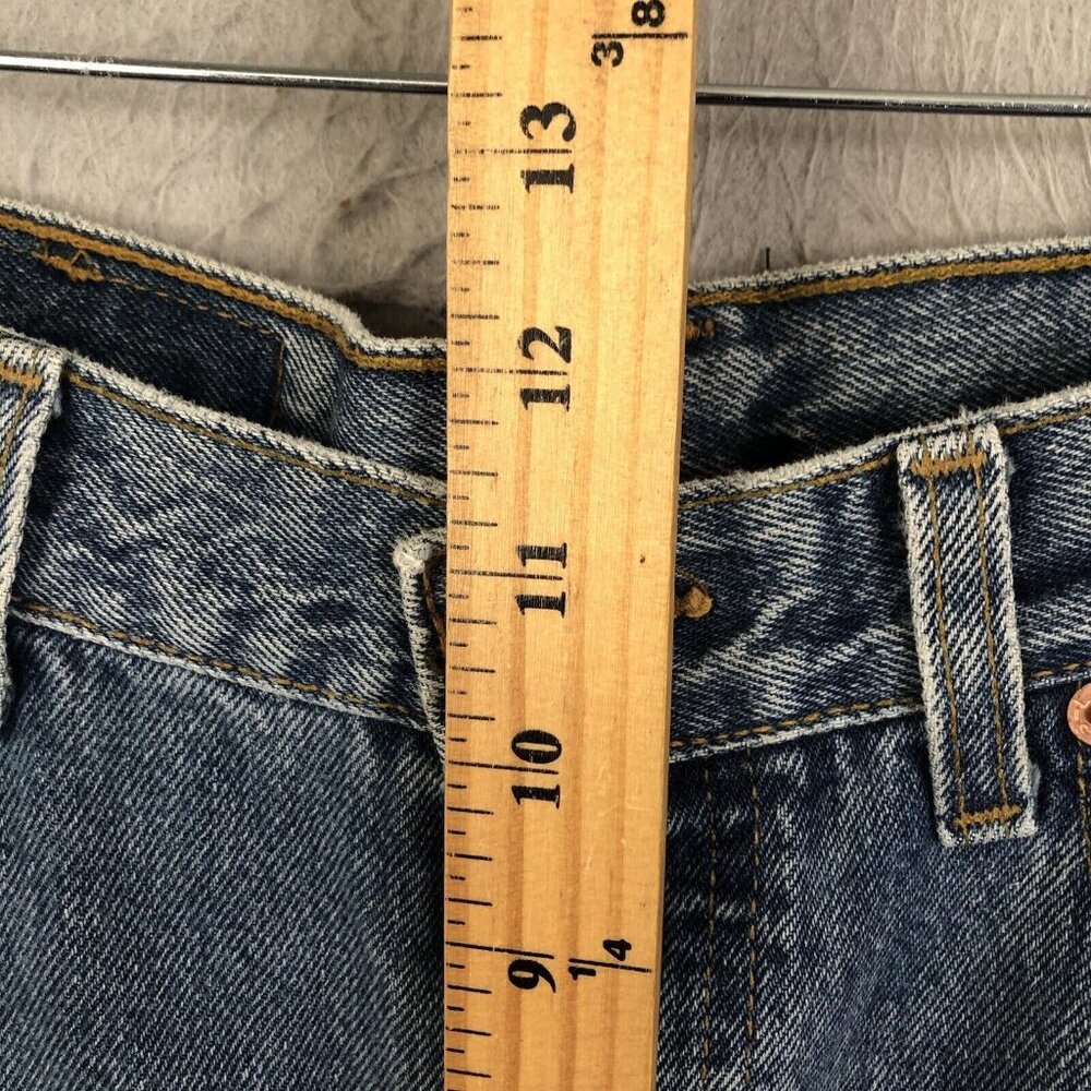 VTG Levis 501 Jeans Men 34x30 Blue Light Wash Straight  Button Fly USA 90s Y2K - Picture 8 of 16